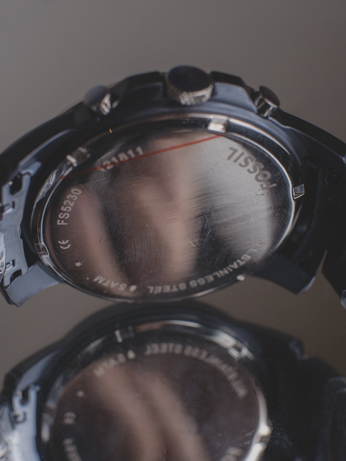 Reloj fossil grant cronógrafo esfera azul hombre fs5230
