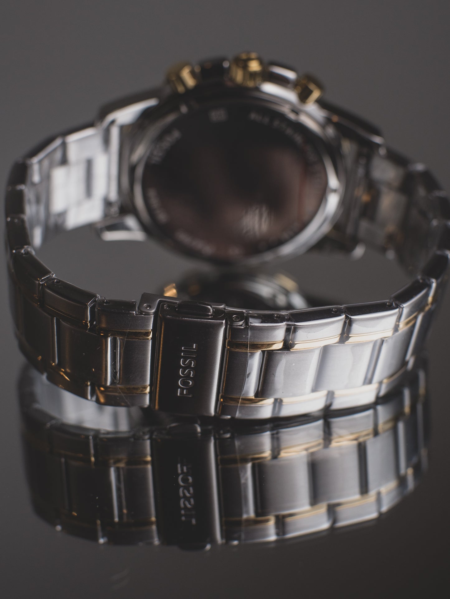Reloj de vestir Fossil Dean para hombre con cronógrafo y correa de acero inoxidable FS4795