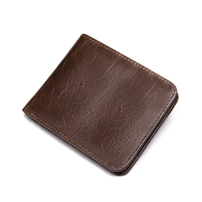 Billetera de Cuero Genuino 7444 - Marrón