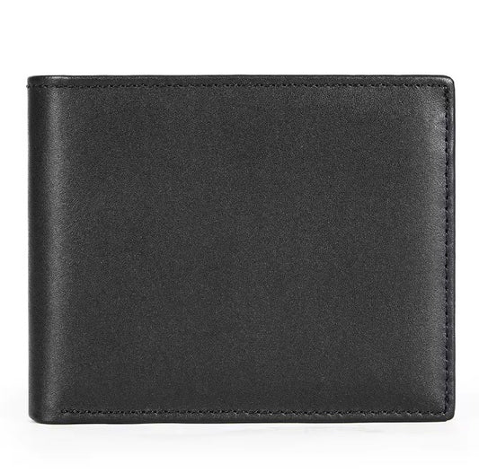 Billetera de Cuero Genuino 1166 - Negro