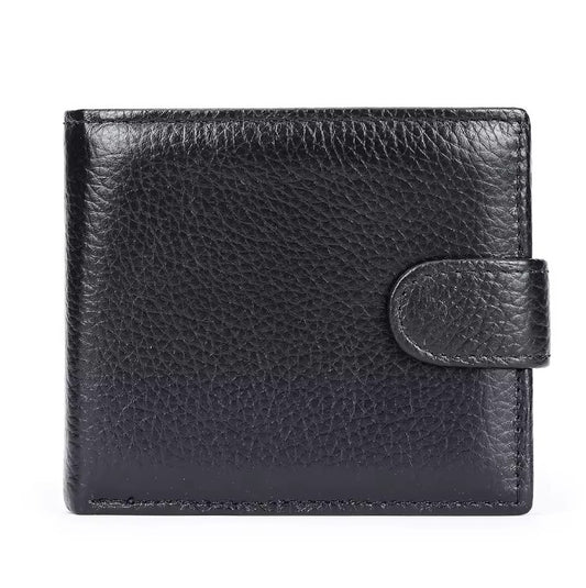 Billetera de Cuero Genuino 1176 - Negro