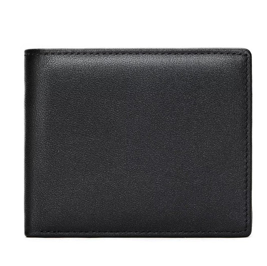 Billetera de Cuero Genuino 7444 - Negro