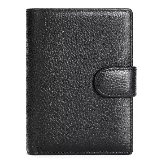 Billetera de Cuero Genuino 8301 - Negro