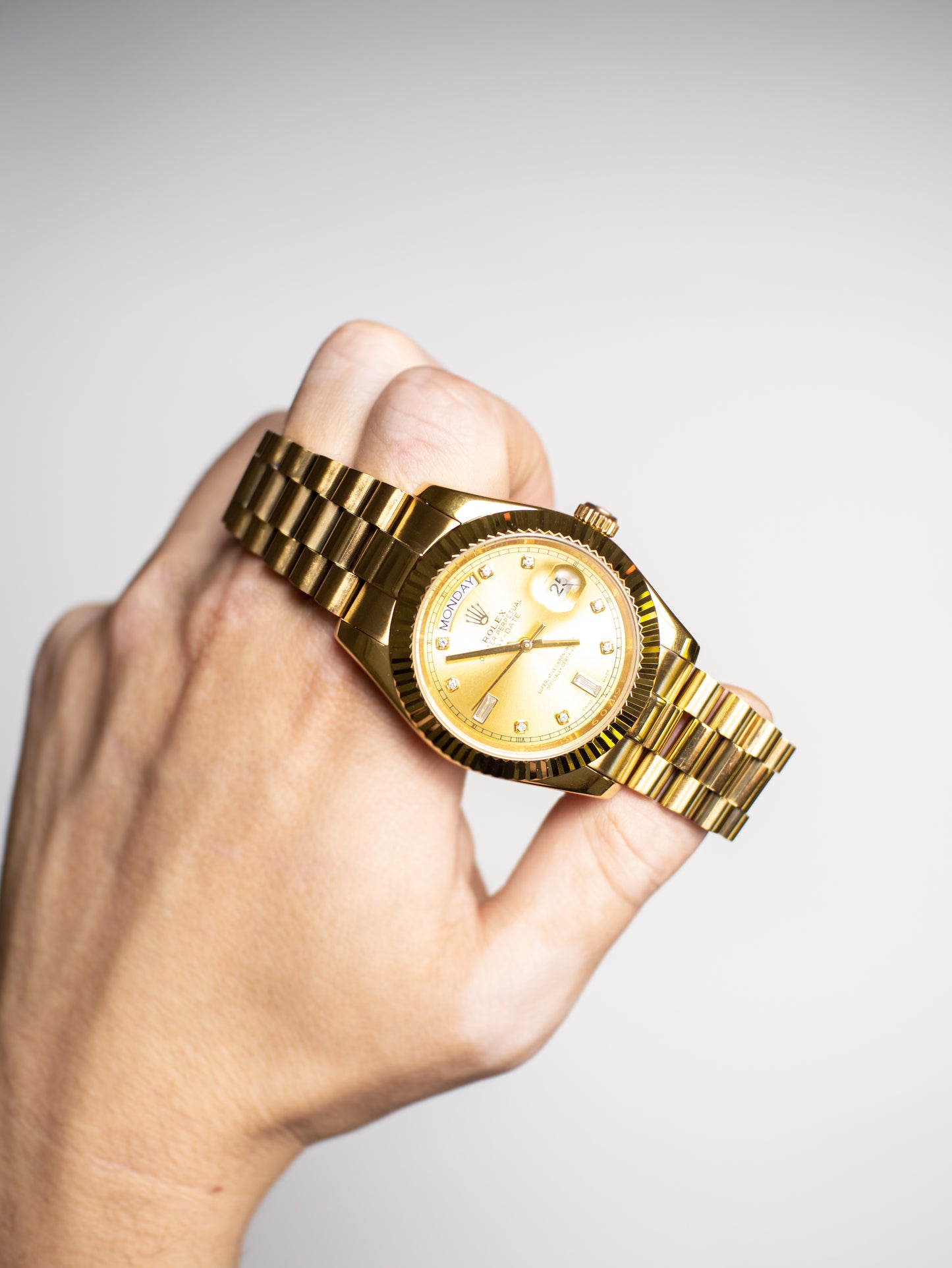 Rolex Day-Date 36/40 "President" Oro Amarillo – Esfera Champaña con Diamantes