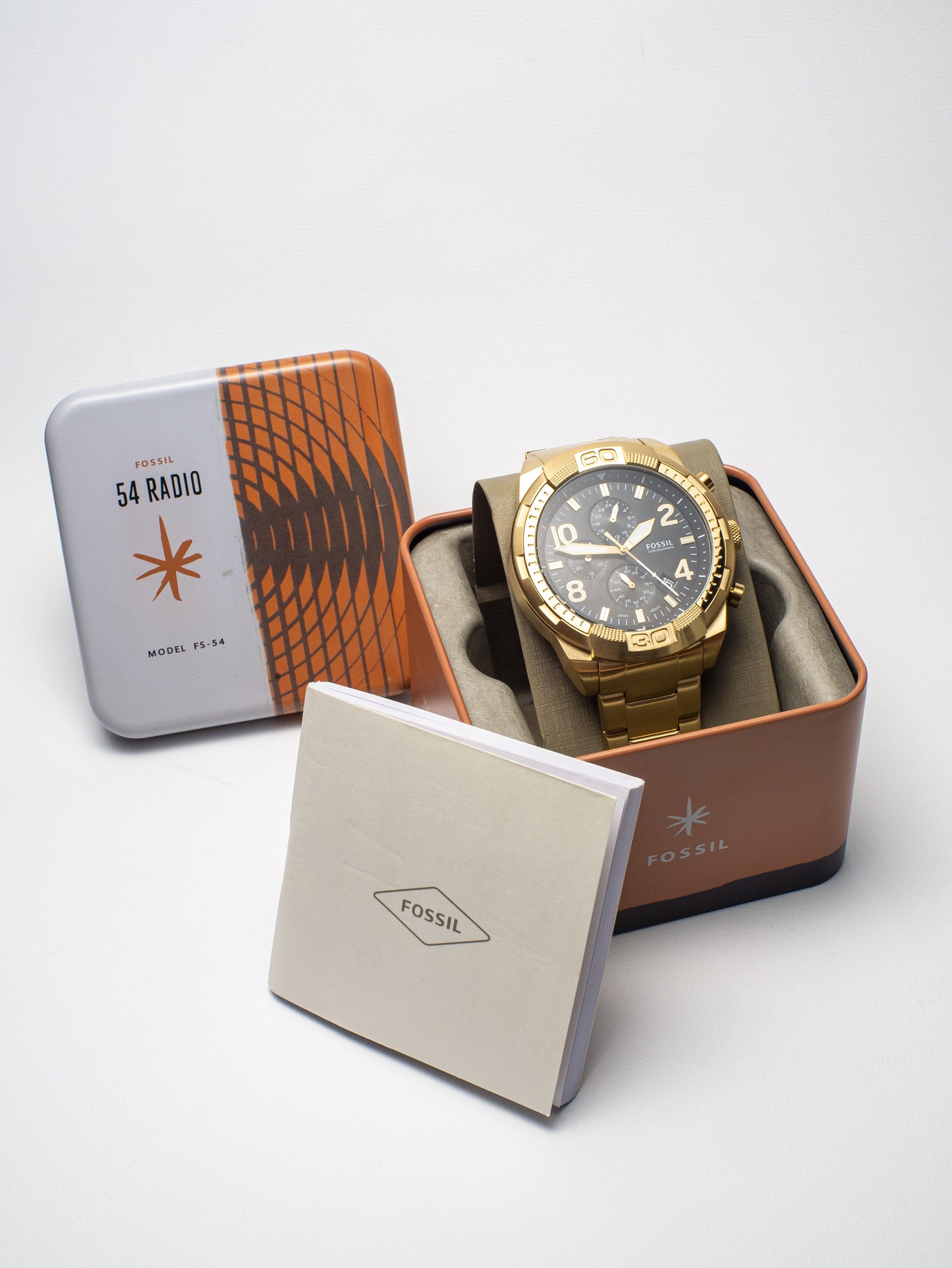 Reloj Fossil Bronson Chronograph – Diseño Oversized Dorado FS5877