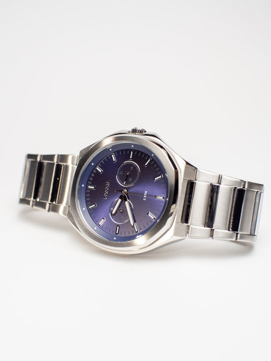 Fossil Evanston Multi-Función Azul Plateado BQ2610
