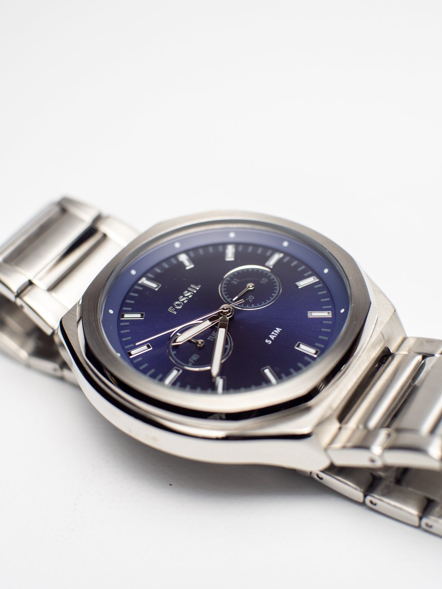 Fossil Evanston Multi-Función Azul Plateado BQ2610