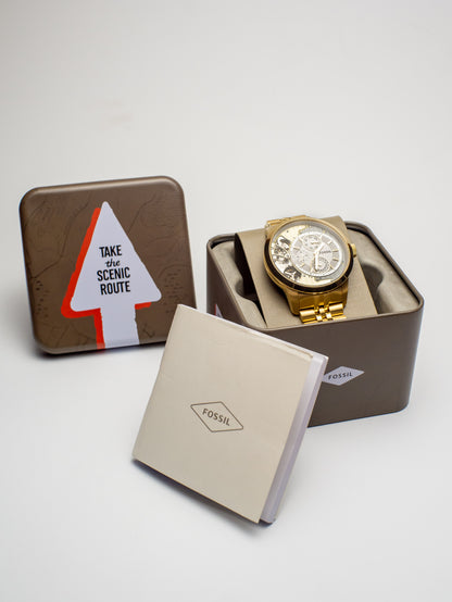 Fossil Townsman Cronógrafo Dorado ME1137