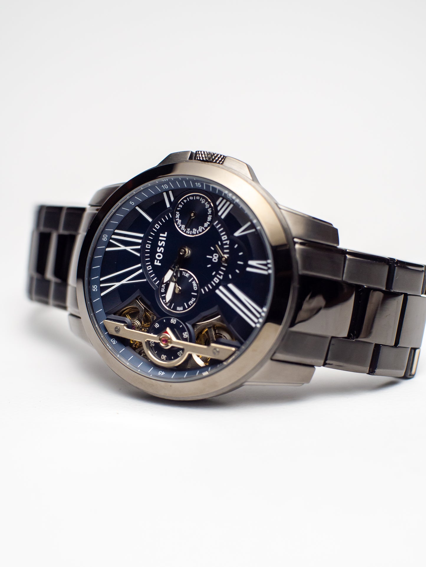 Fossil Grant Automático Multi-Función Azul ME1146