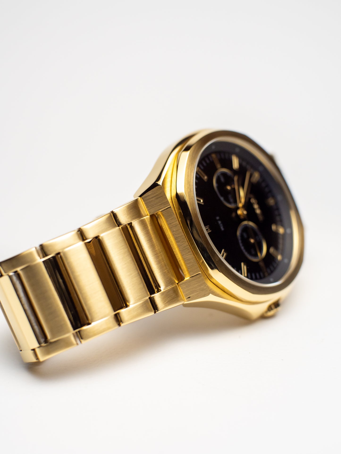 Fossil Evanston Multi-Función Negro Dorado BQ2611