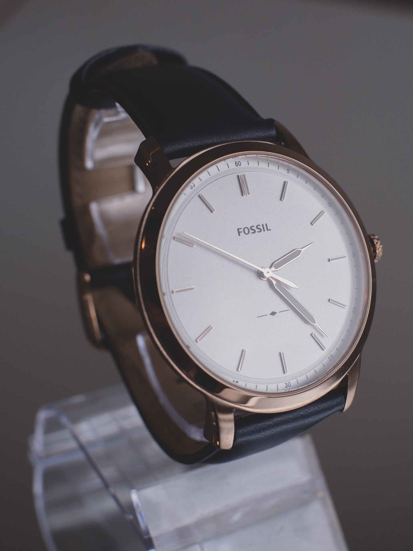 Fossil Reloj analógico de cuarzo para hombre con correa de cuero - FS5371