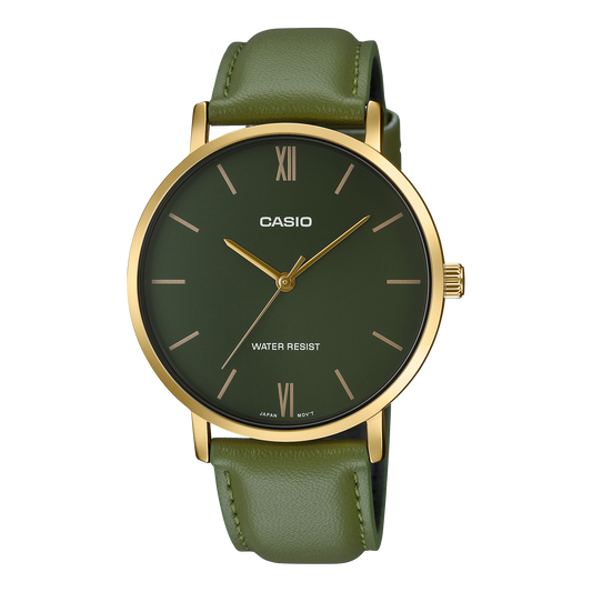 Casio MTP-VT01GL-3BUDF — vista frontal