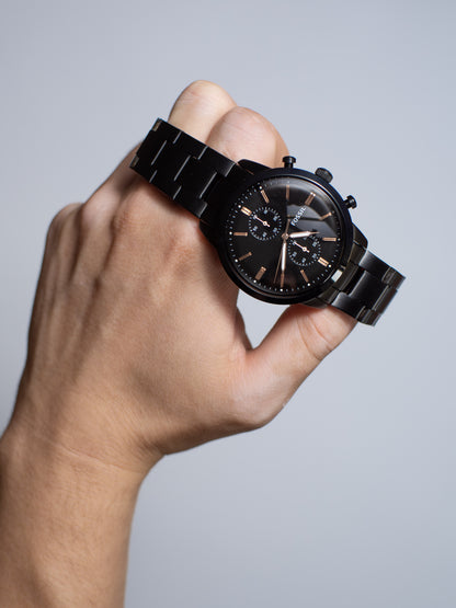 Reloj Fossil Neutra Chronograph – Acero Inoxidable Negro FS5379