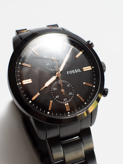 Reloj Fossil Neutra Chronograph – Acero Inoxidable Negro FS5379