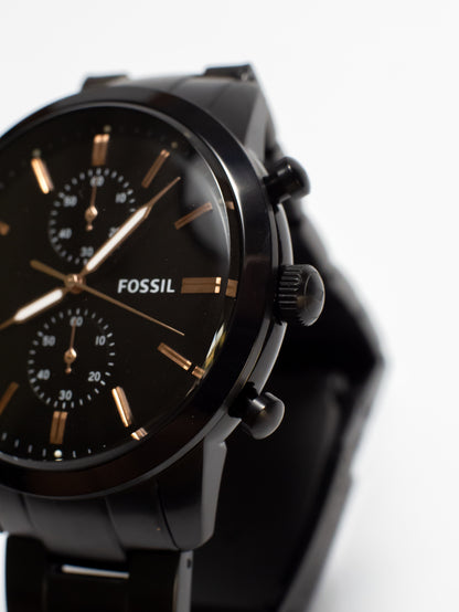 Reloj Fossil Neutra Chronograph – Acero Inoxidable Negro FS5379
