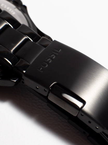 Reloj Fossil Riley Multifunción para Mujer – Acero Negro y Cristales (ES4519)