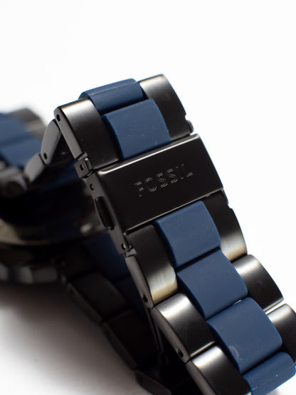 Reloj Fossil Machine Chronograph – Acero Inoxidable Azul y Negro FS5164