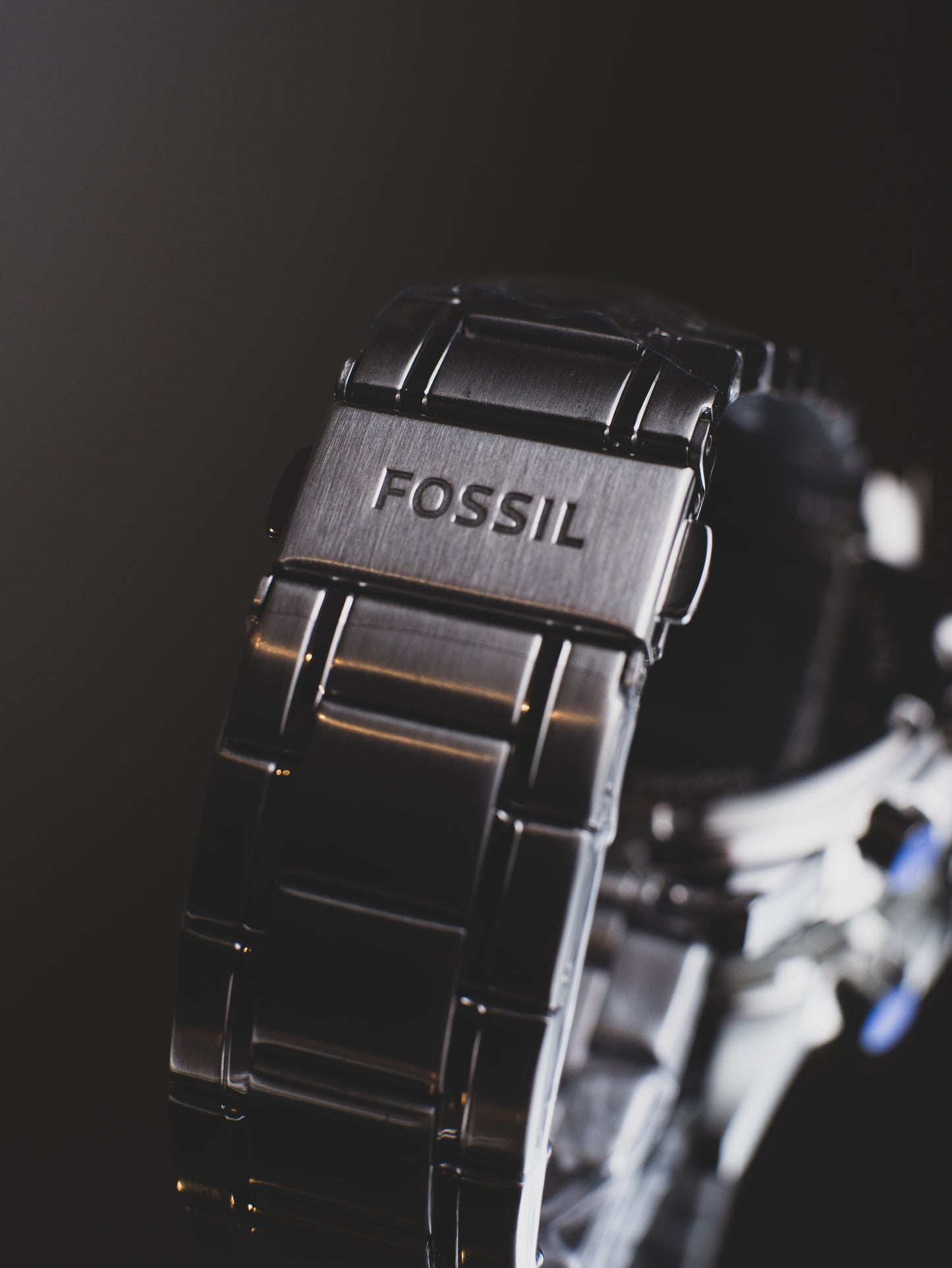Reloj cronógrafo Fossil Dean con esfera negra para hombre FS4542