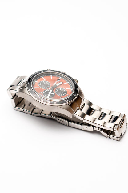 Fossil Autocross Multi-Función Rojo Plateado BQ2895