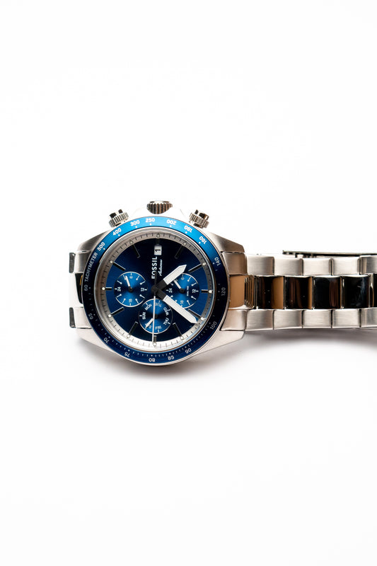 Fossil Autocross Multi-Función Azul Plateado BQ2869