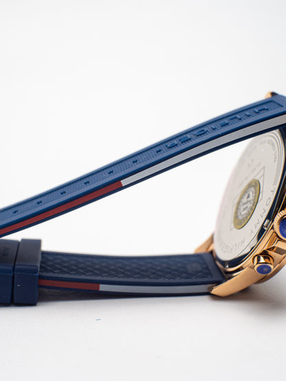 Reloj Tommy Hilfiger Decker para Hombre - Silicona Azul y Oro Rosa - 1791778