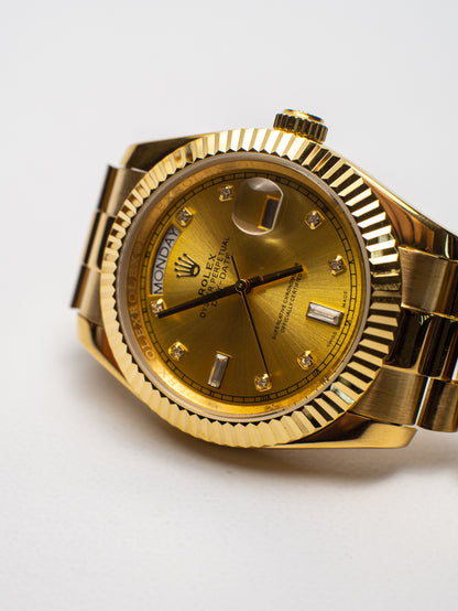Rolex Day-Date 36/40 "President" Oro Amarillo – Esfera Champaña con Diamantes