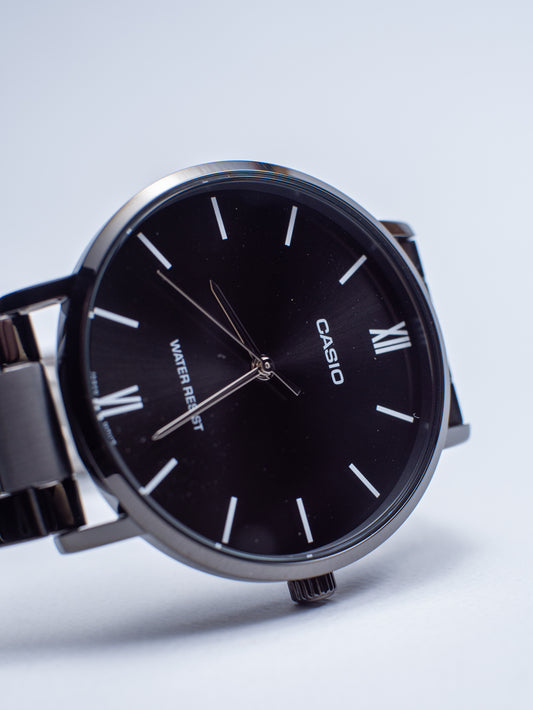 Reloj Casio Minimalista Black Ion Plated – MTP-VT01B-1B