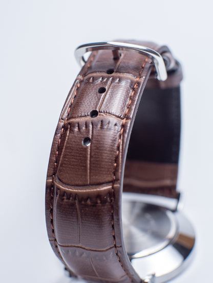 Reloj Casio Minimalista – Cuero Marrón MTP-VT01L-7B2