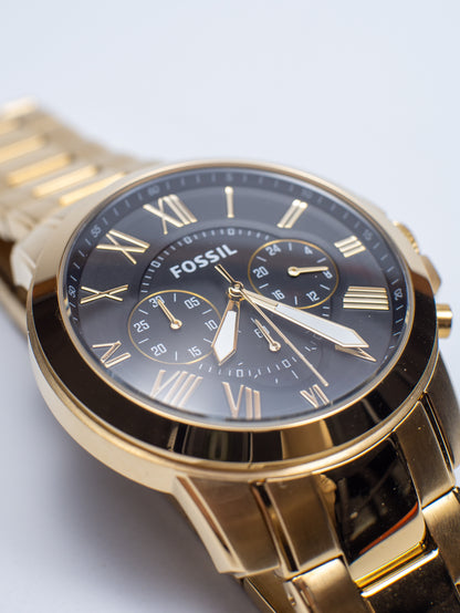Reloj Fossil Grant Chronograph – Acero Inoxidable Dorado FS4815