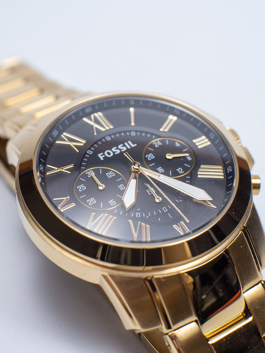 Reloj Fossil Grant Chronograph – Acero Inoxidable Dorado FS4815