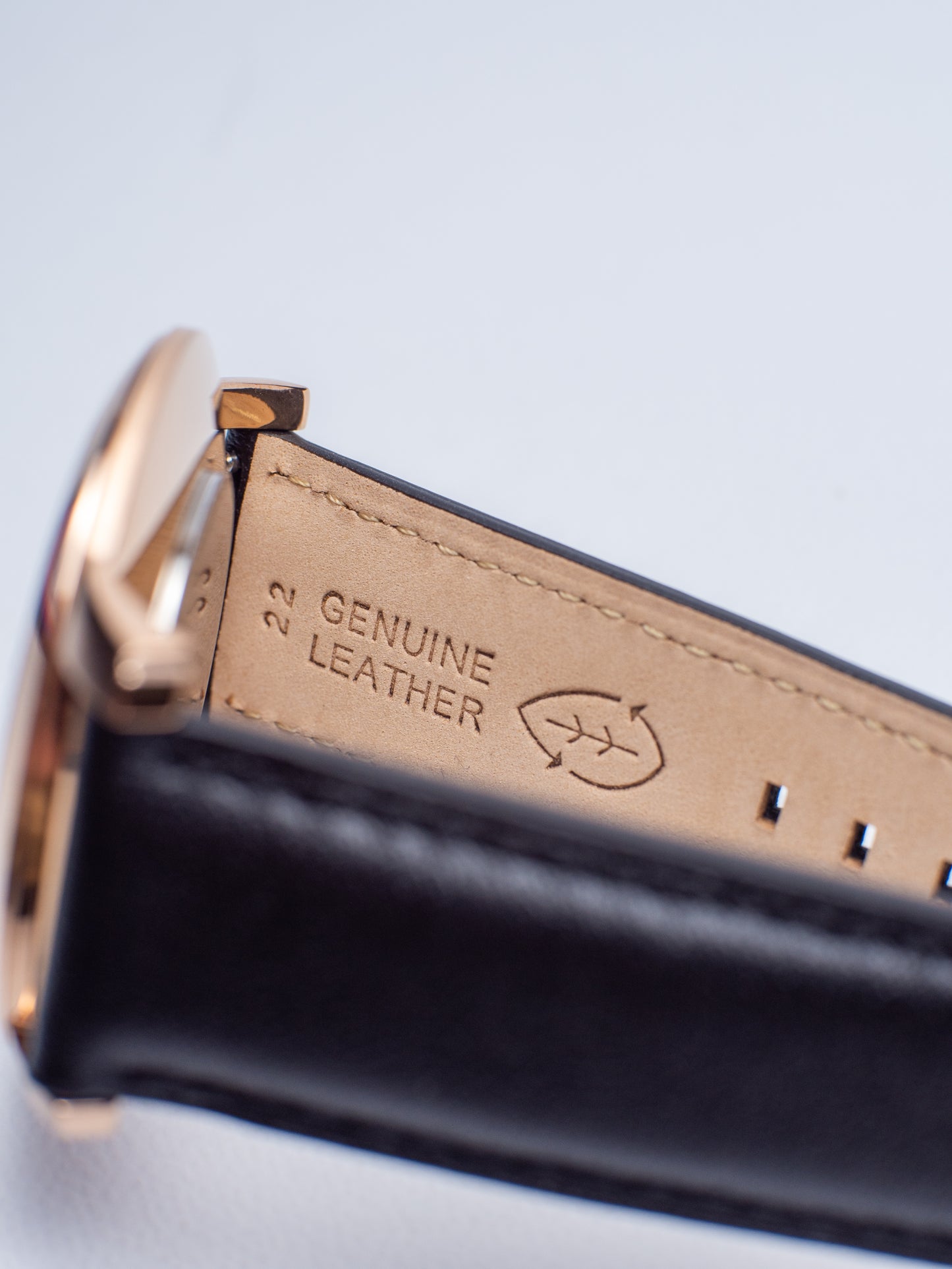 Reloj Fossil The Minimalist para Hombre - Oro Rosa y Cuero Negro FS5376