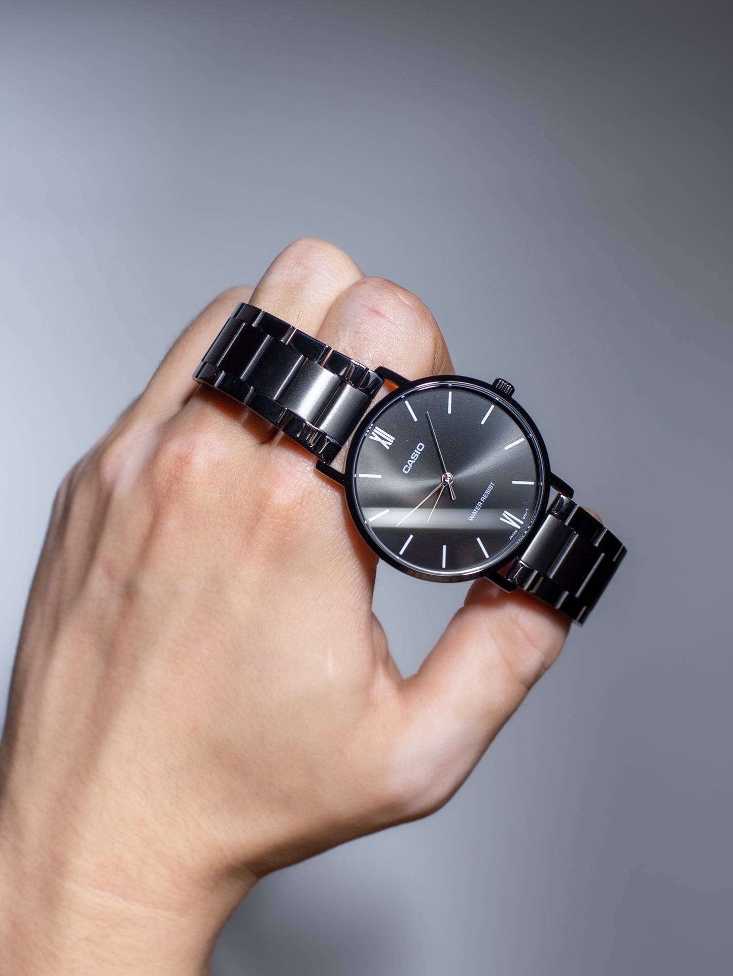 Reloj Casio Minimalista Black Ion Plated – MTP-VT01B-1B