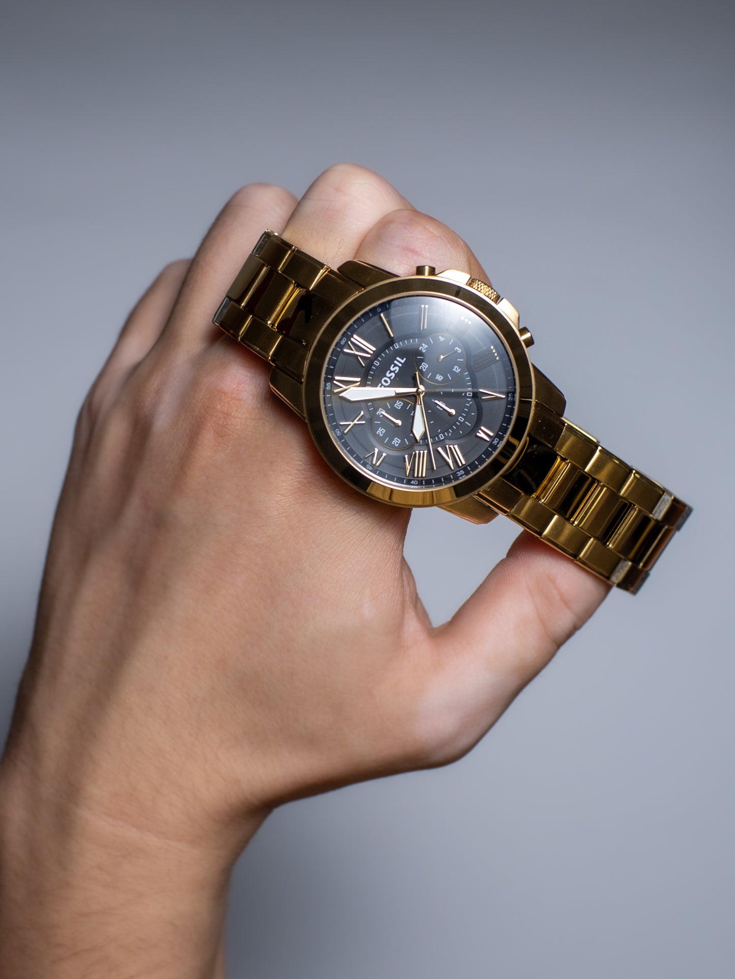 Reloj Fossil Grant Chronograph – Acero Inoxidable Dorado FS4815